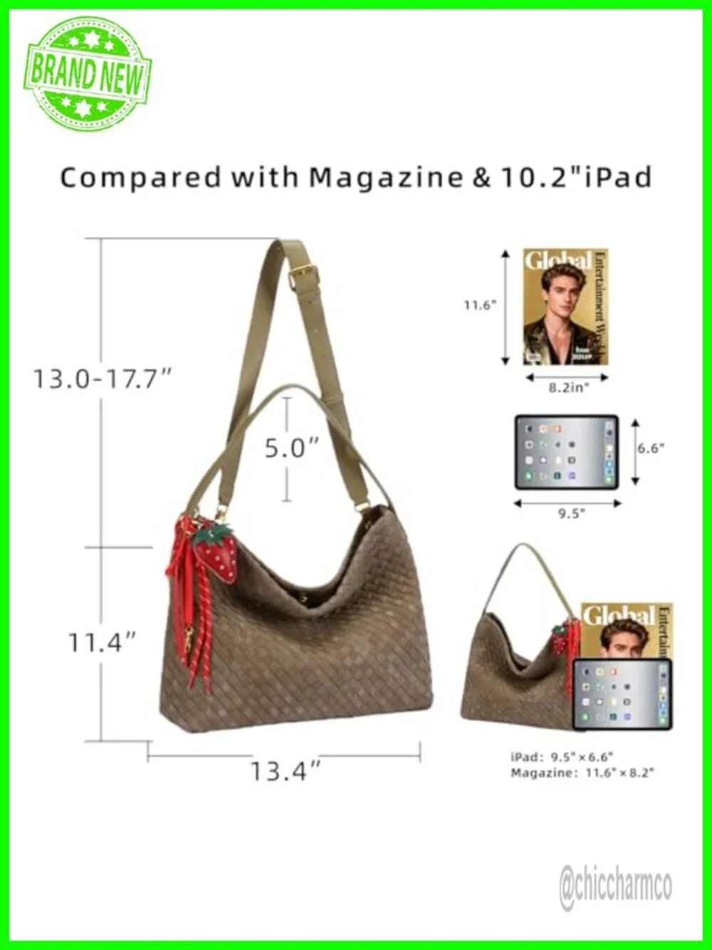 Woven Suede Shoulder Bag Hobo Tote Satchel Crossbody Handbag